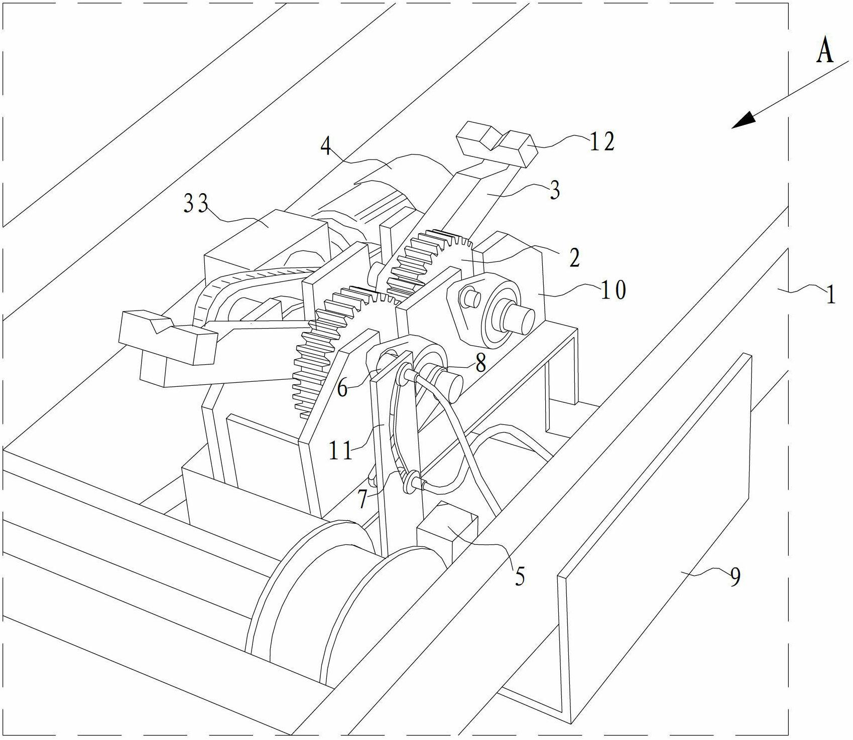 Automatic car positioning device of roller machine tool