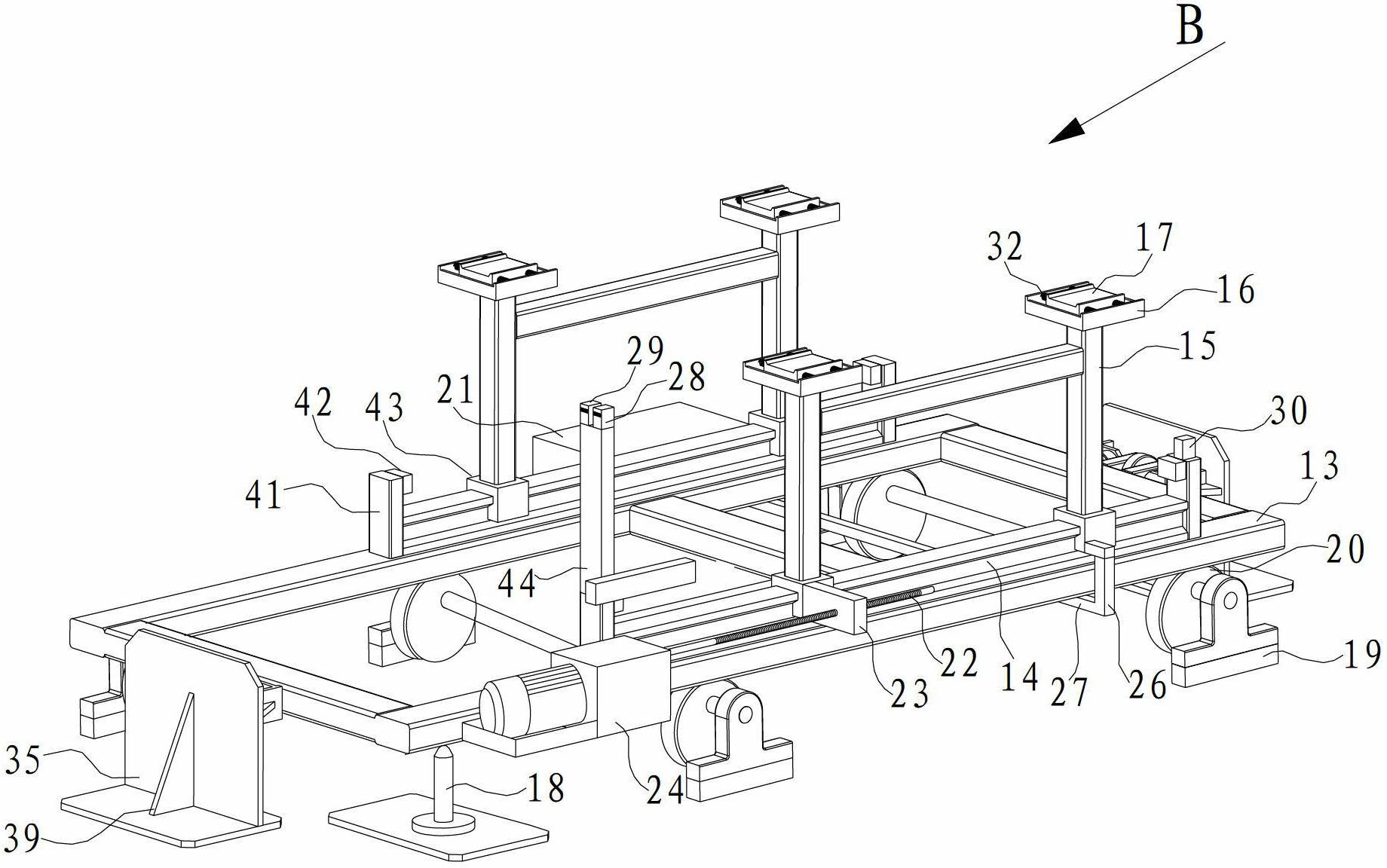 Automatic car positioning device of roller machine tool