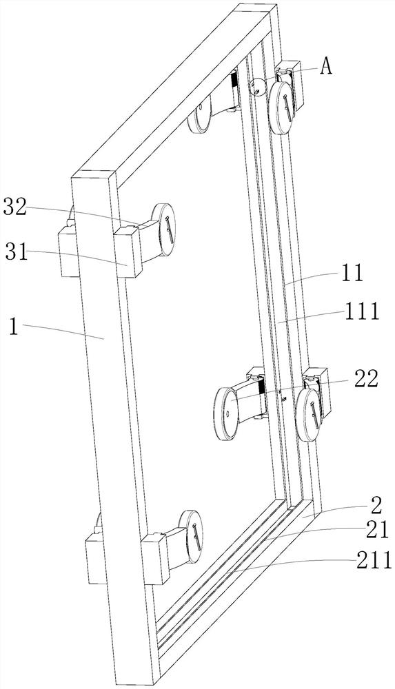 Overall keel-mounted glass curtain wall