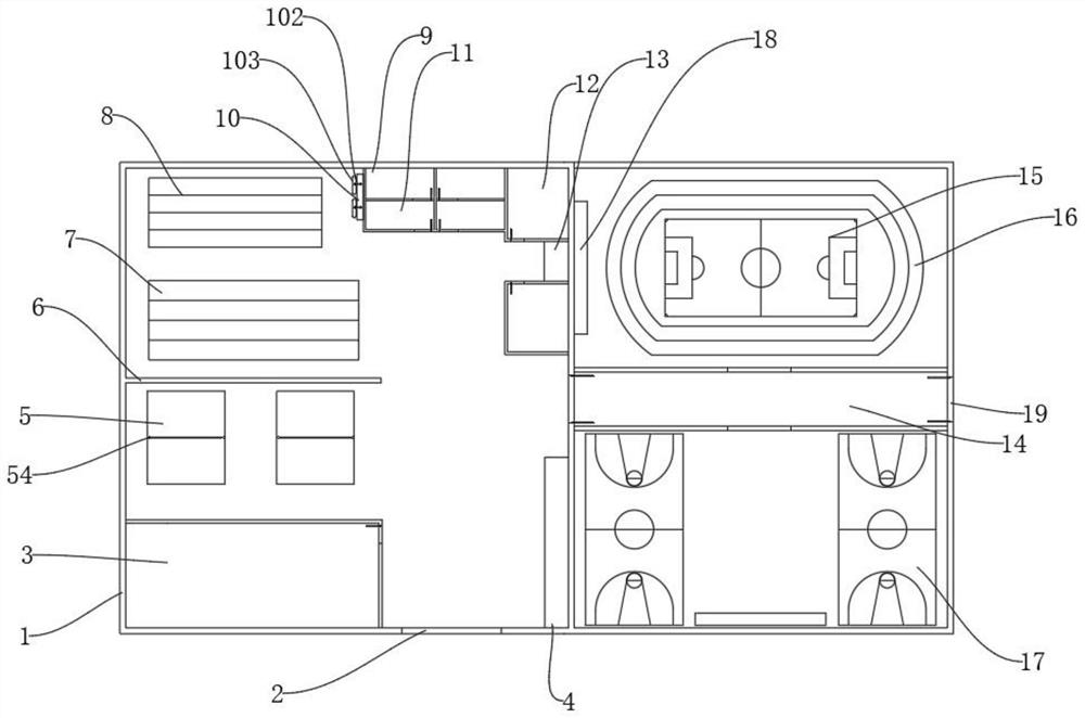 Intelligent multifunctional sports venue and construction method thereof