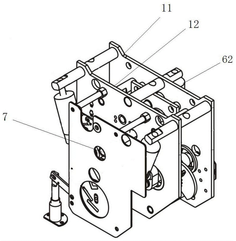 A limit device for three-position switch operating mechanism