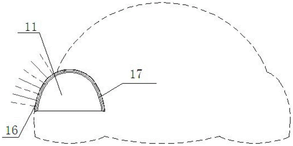 Construction method of ultra-large tunnel with variable cross-section