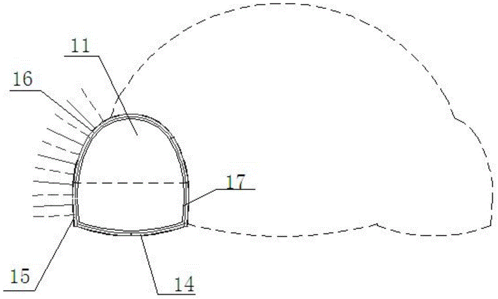 Construction method of ultra-large tunnel with variable cross-section