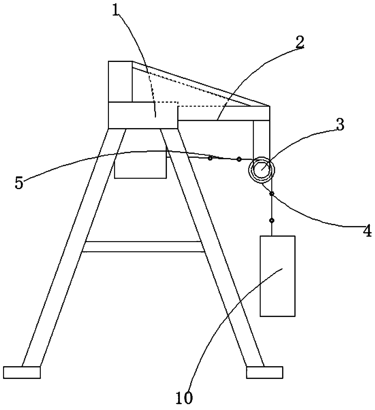 Lifting appliance structure with moving and locking function