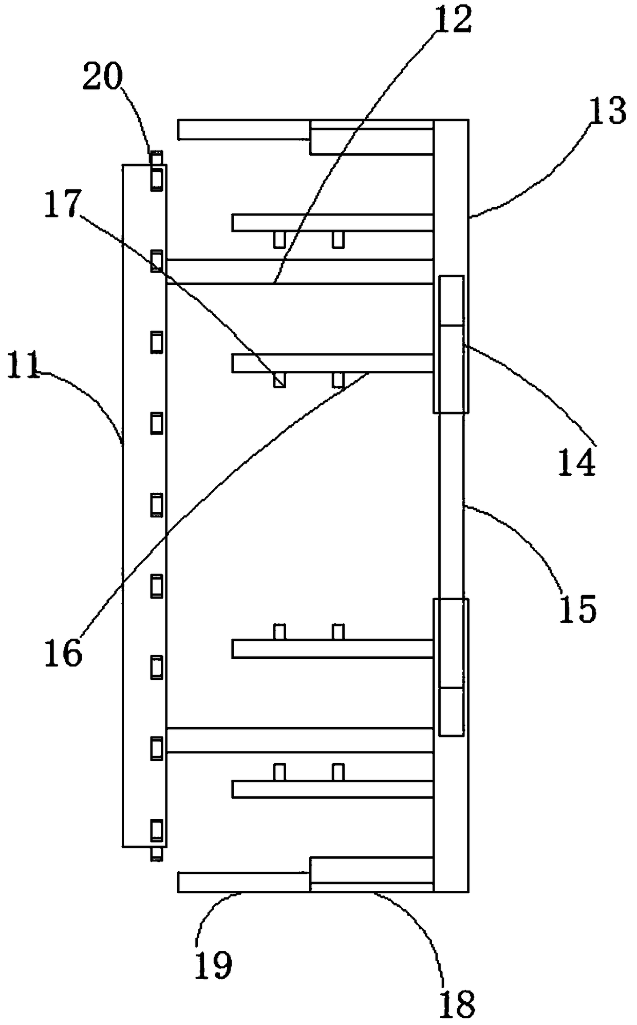 Lifting appliance structure with moving and locking function