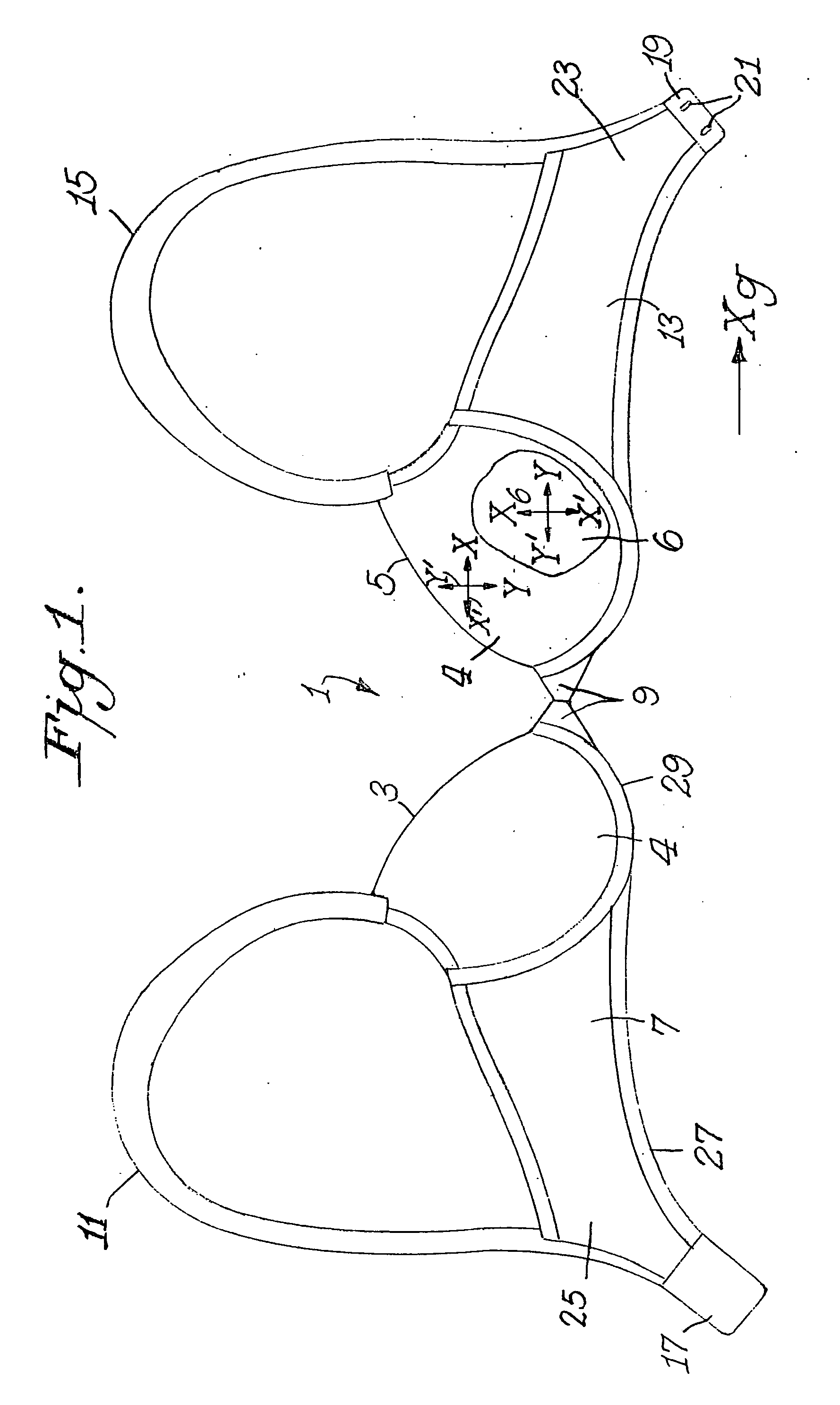 Brassiere construction using multiple layers of fabric