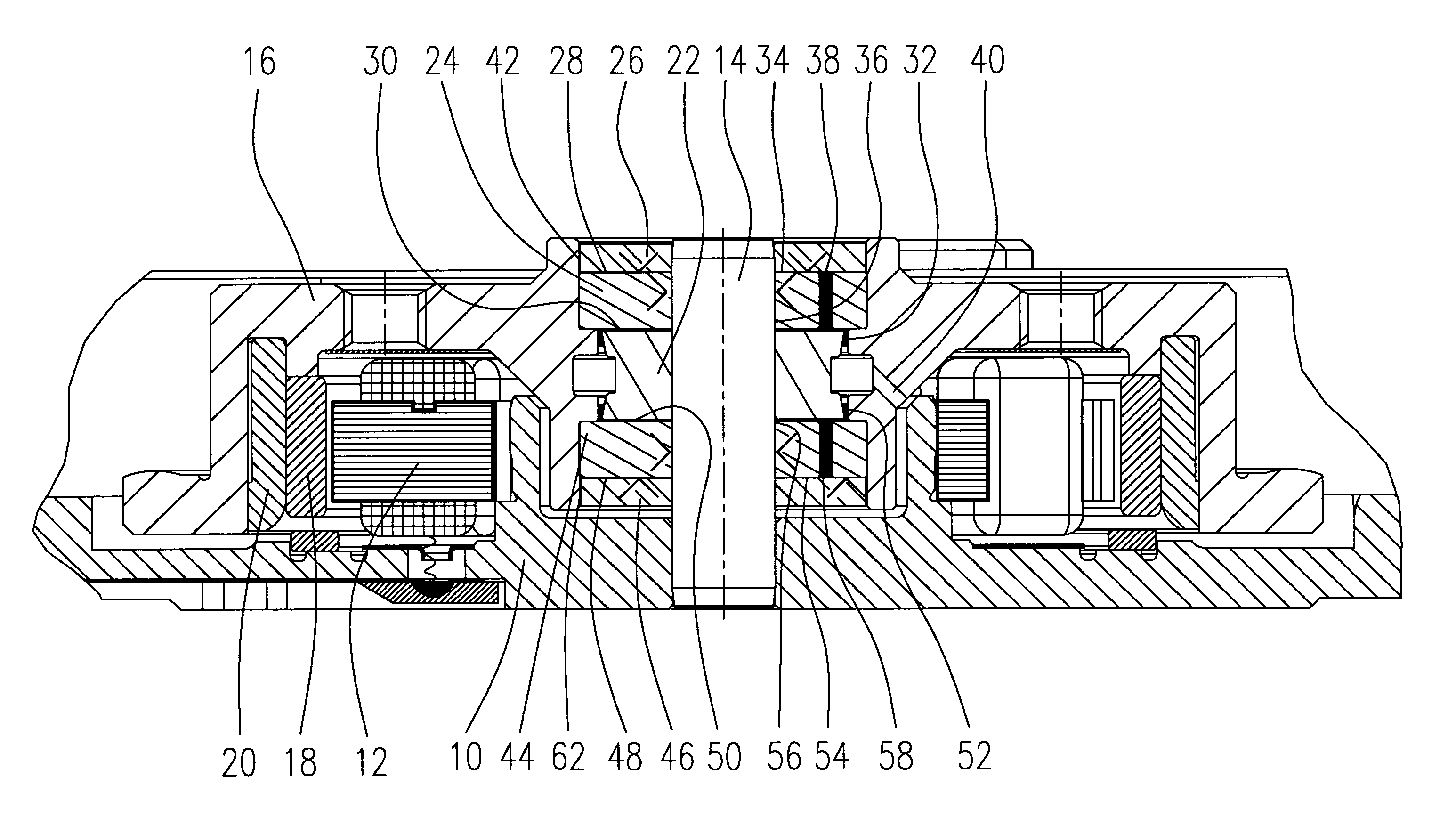 Spindle motor having a fluid dynamic bearing system