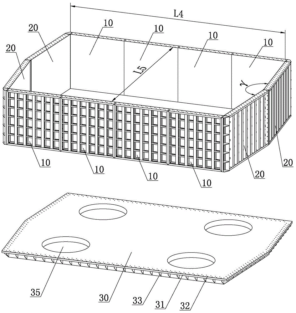 Split mounting type steel suspension box