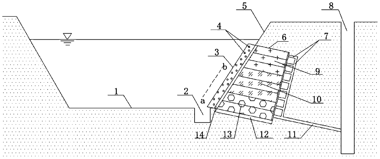 A ditch anti-clogging refill filter device