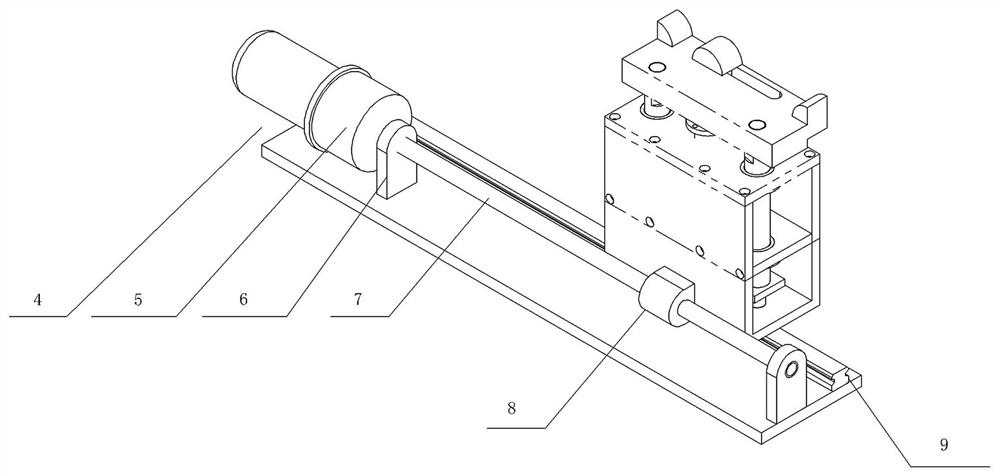 Vehicle body completion bogie moving alignment device