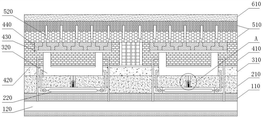 Rapid bus driving roadbed