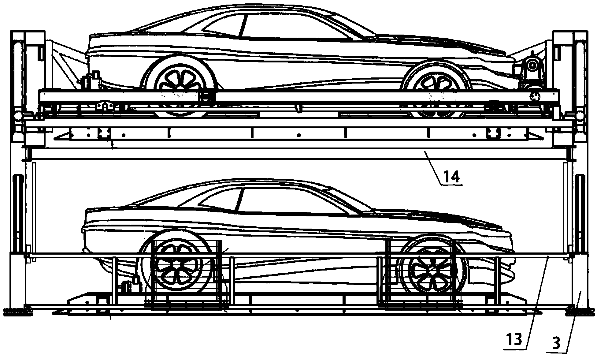 Movable multi-layer stereoscopic parking equipment