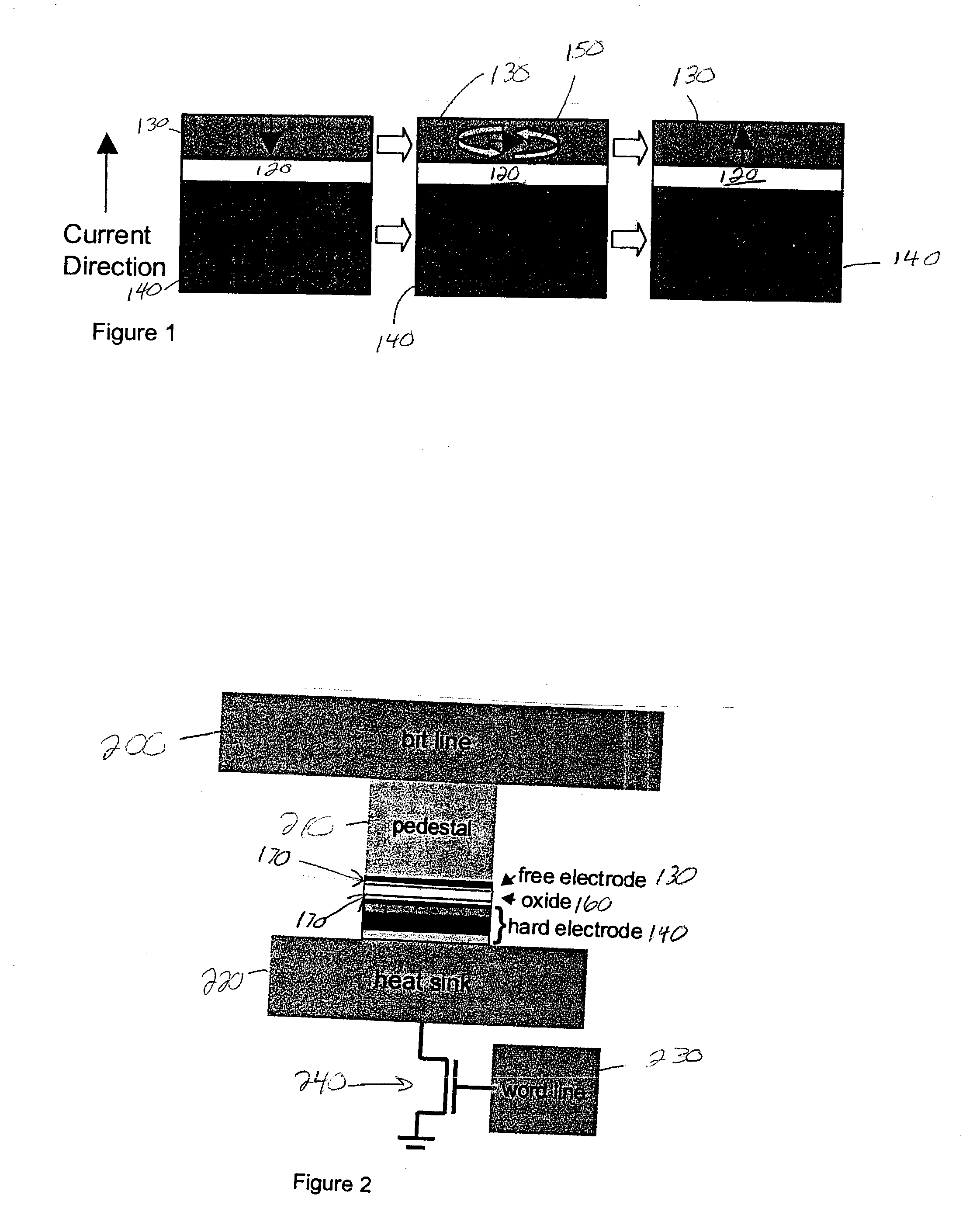 Thermally-assisted magnetic writing using an oxide layer and current-induced heating