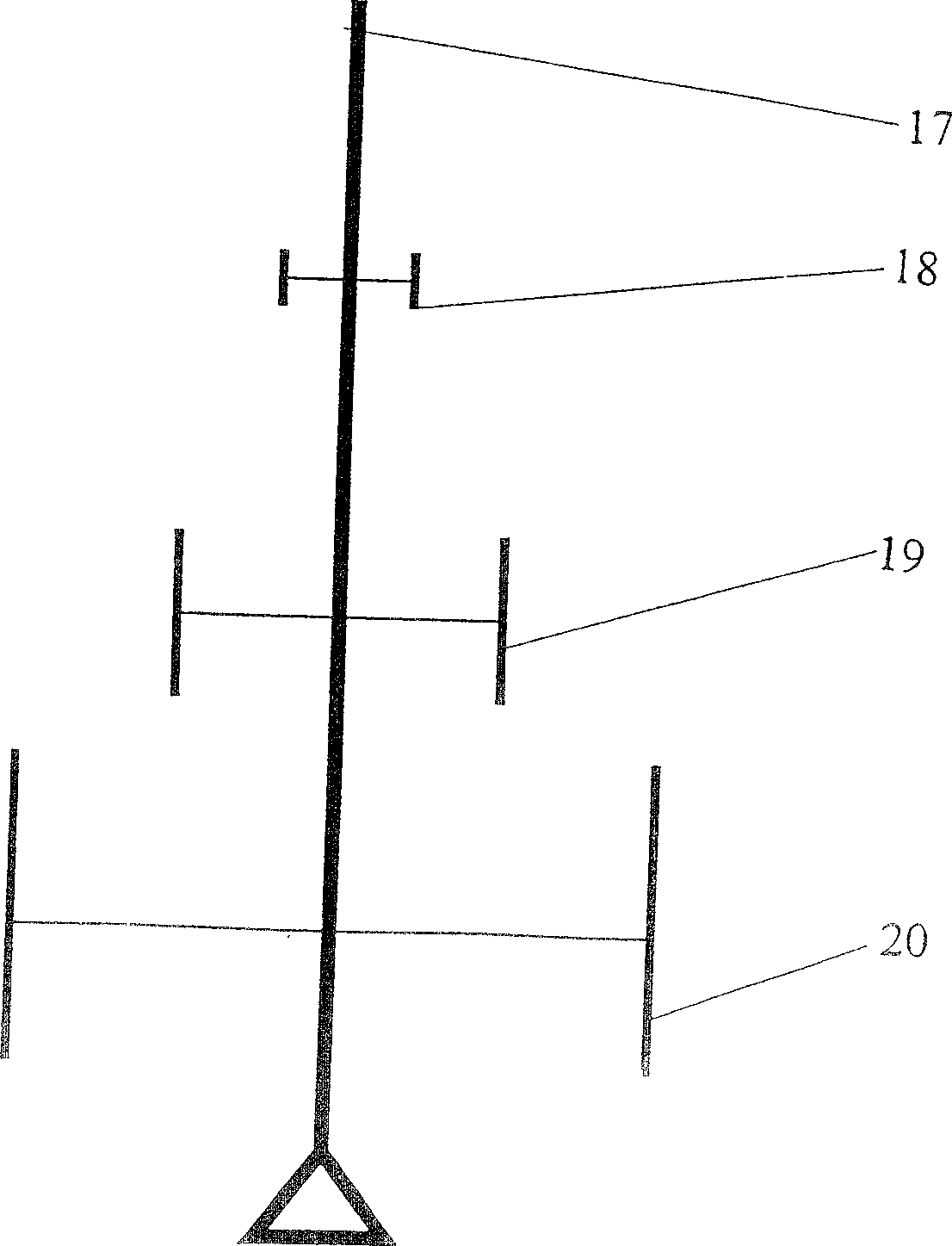 Vertical polarized single channel radio monitoring and correlation interference direction-finding fixed station system