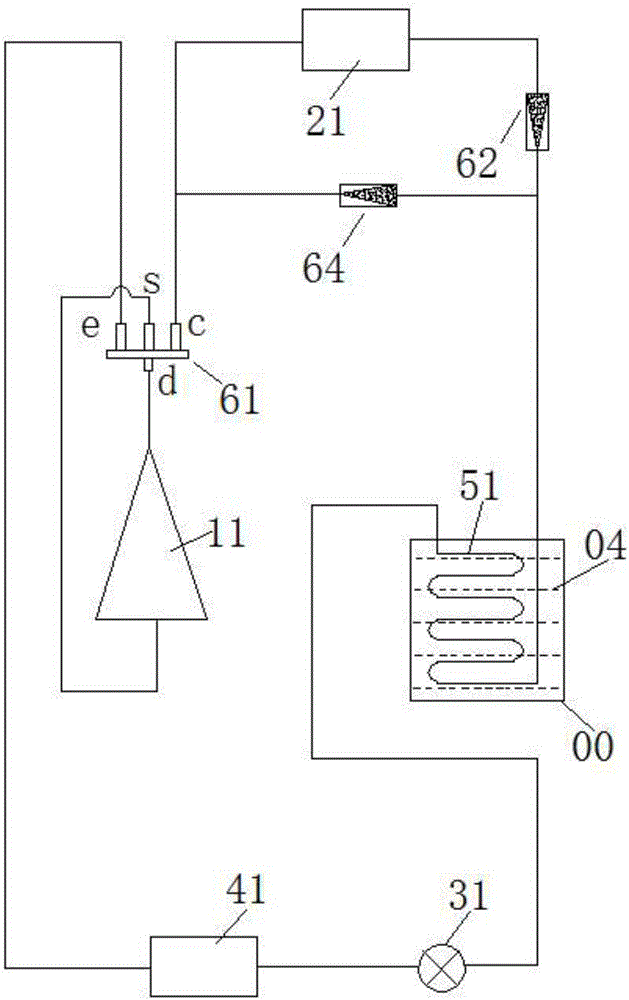 Cold accumulation type hot air defrosting refrigerating system and heat accumulation type hot air defrosting heat pump system