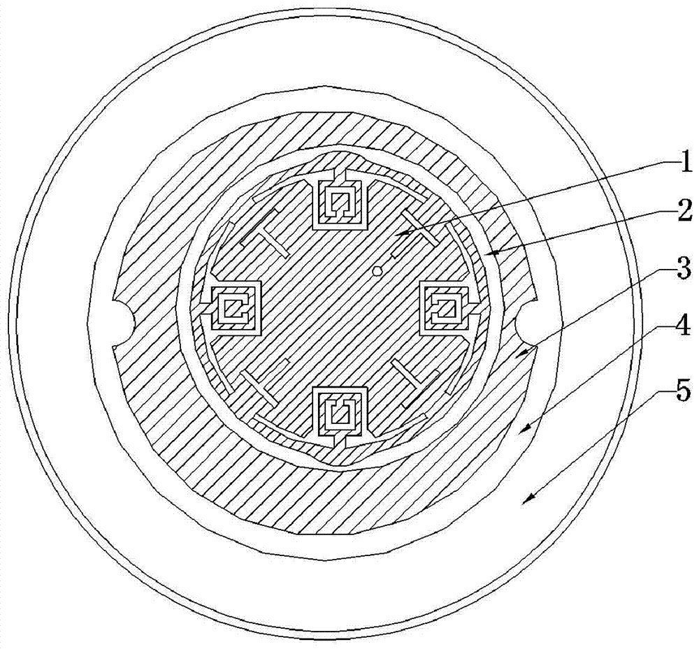 Long-sleeved shirt-shaped opening tuning ring low-elevation angle high-gain Beidou multi-frequency microstrip antenna