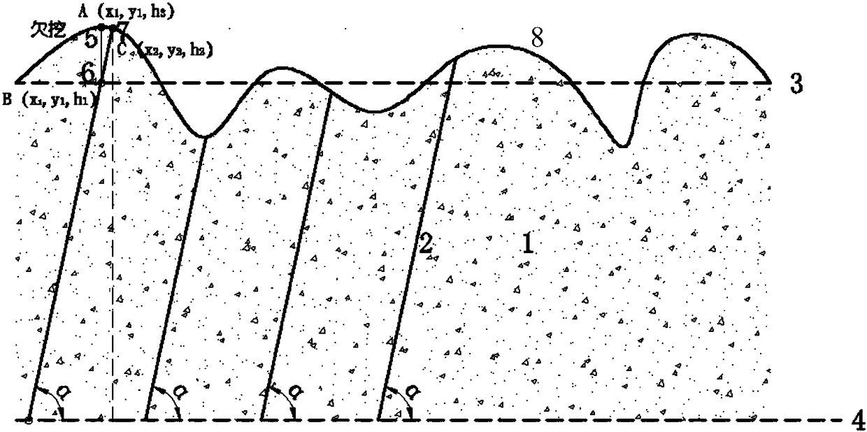 Intelligent quick lofting method suitable for drilling and blasting