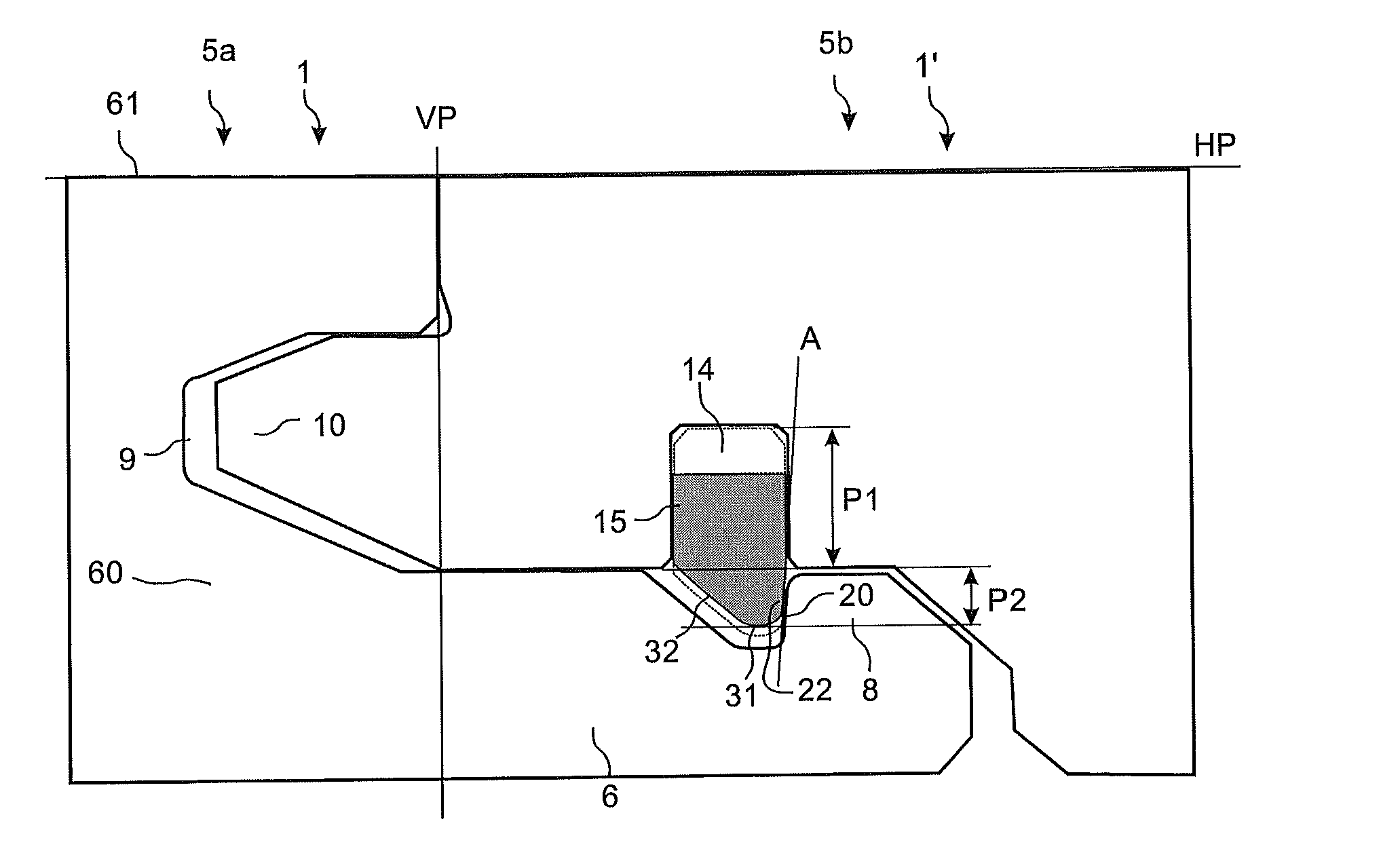 Mechanical locking system for floor panels