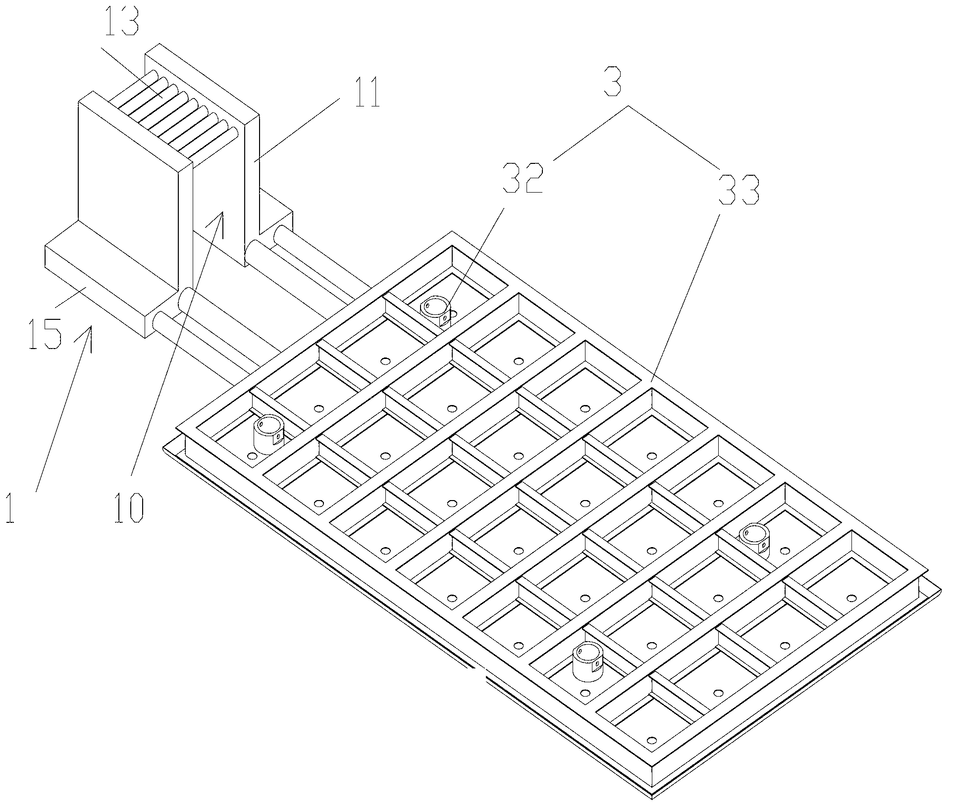 Device for lowering and mounting submarine pipeline and crossing pipeline