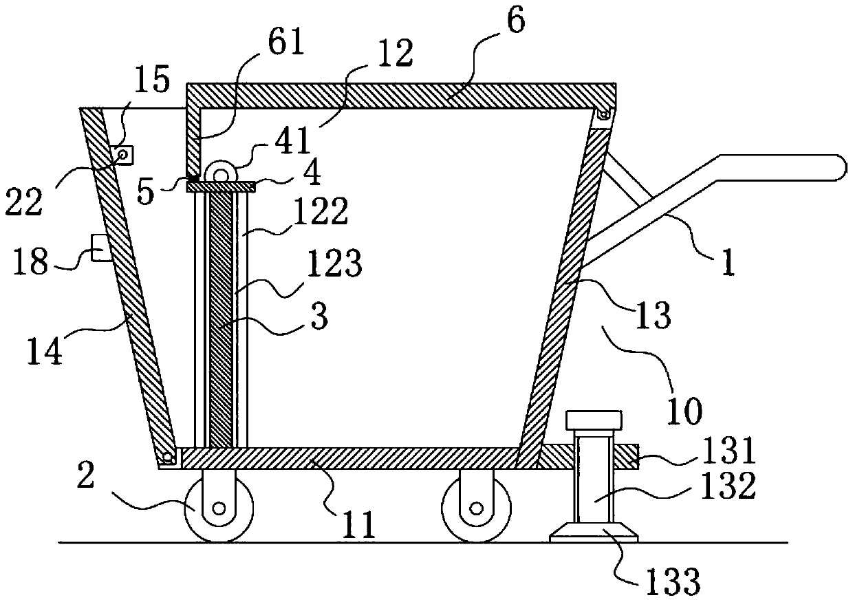 A cylindrical steel conveying vehicle with a protective device