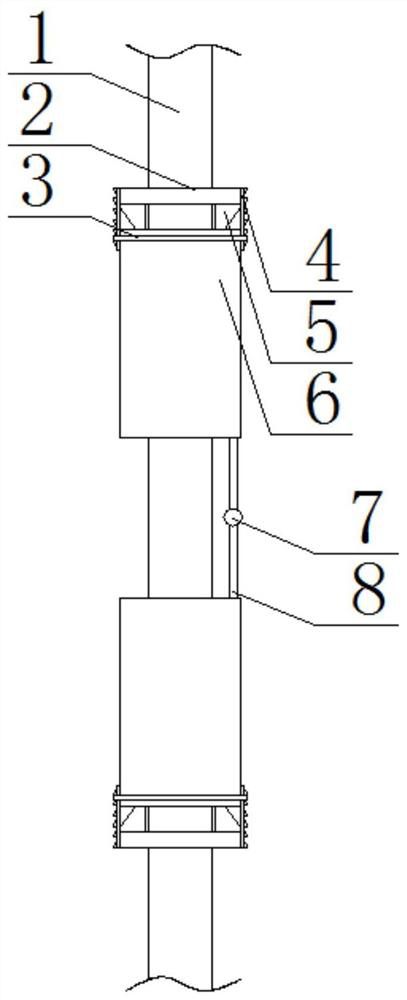 A reinforced lining support tube for MBR membrane