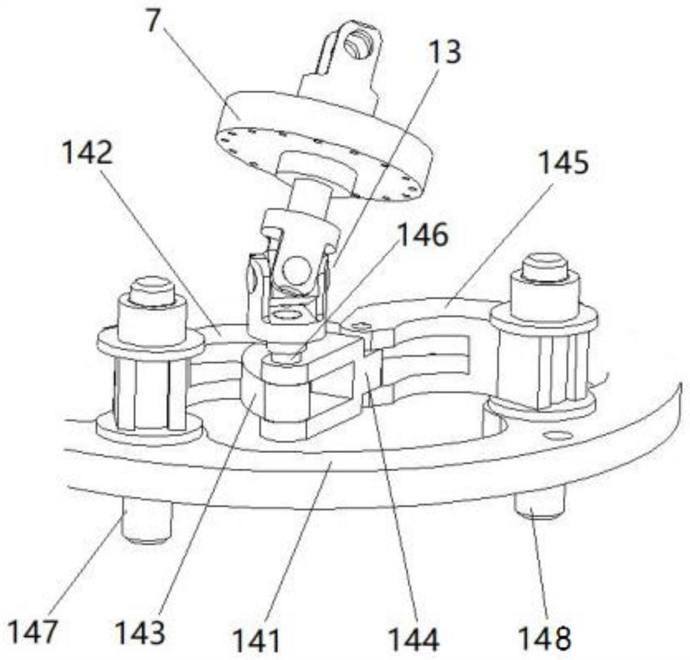 Surgical tool driving transmission system based on planar motion mechanism and surgical robot