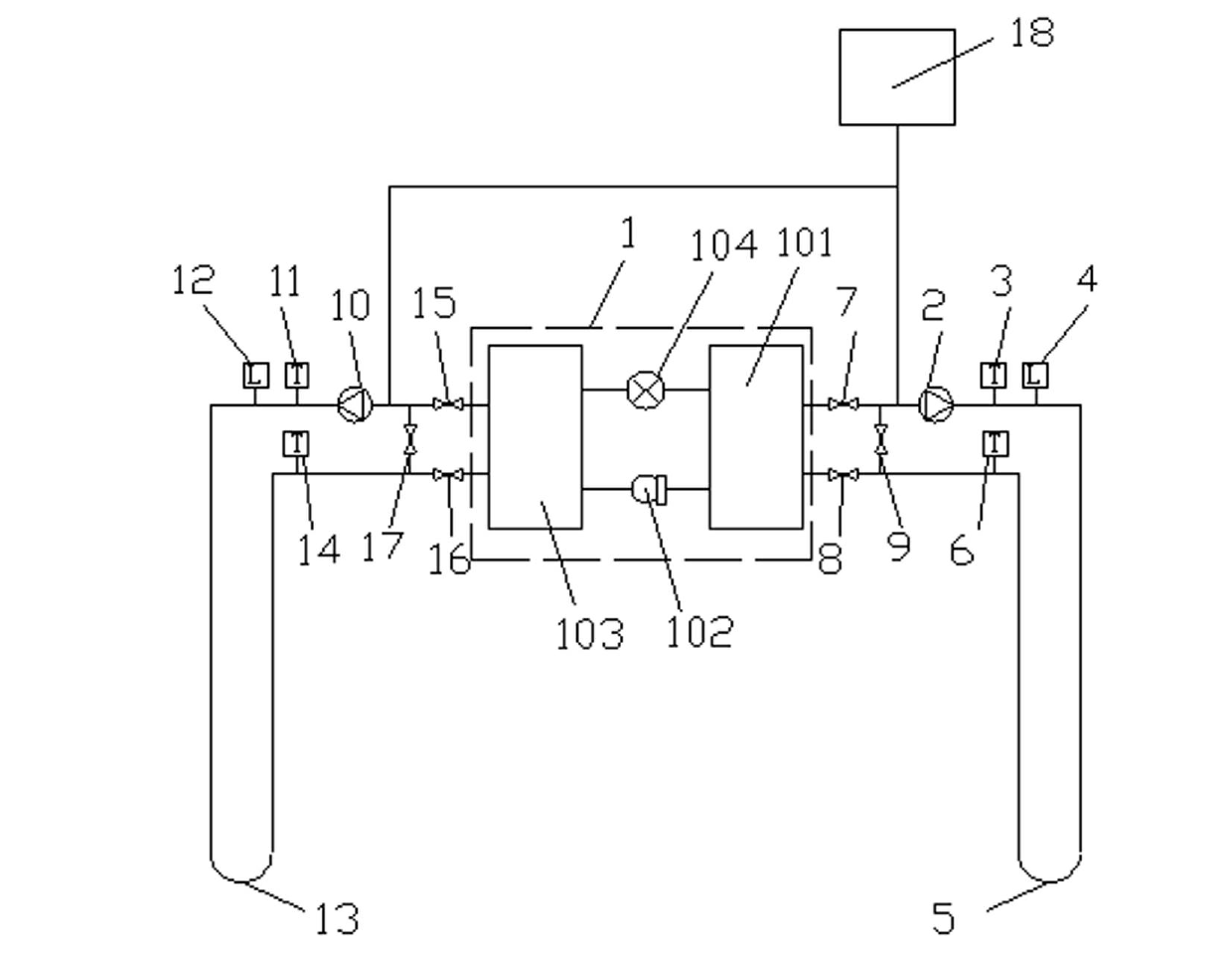 Ground source heat pump-based soil thermophysical property tester and testing vehicle