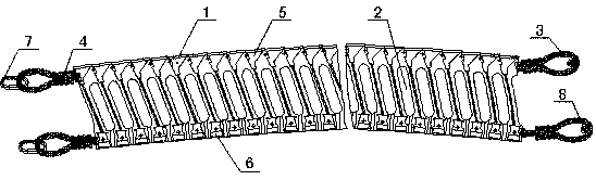 Strap type belt cleaner