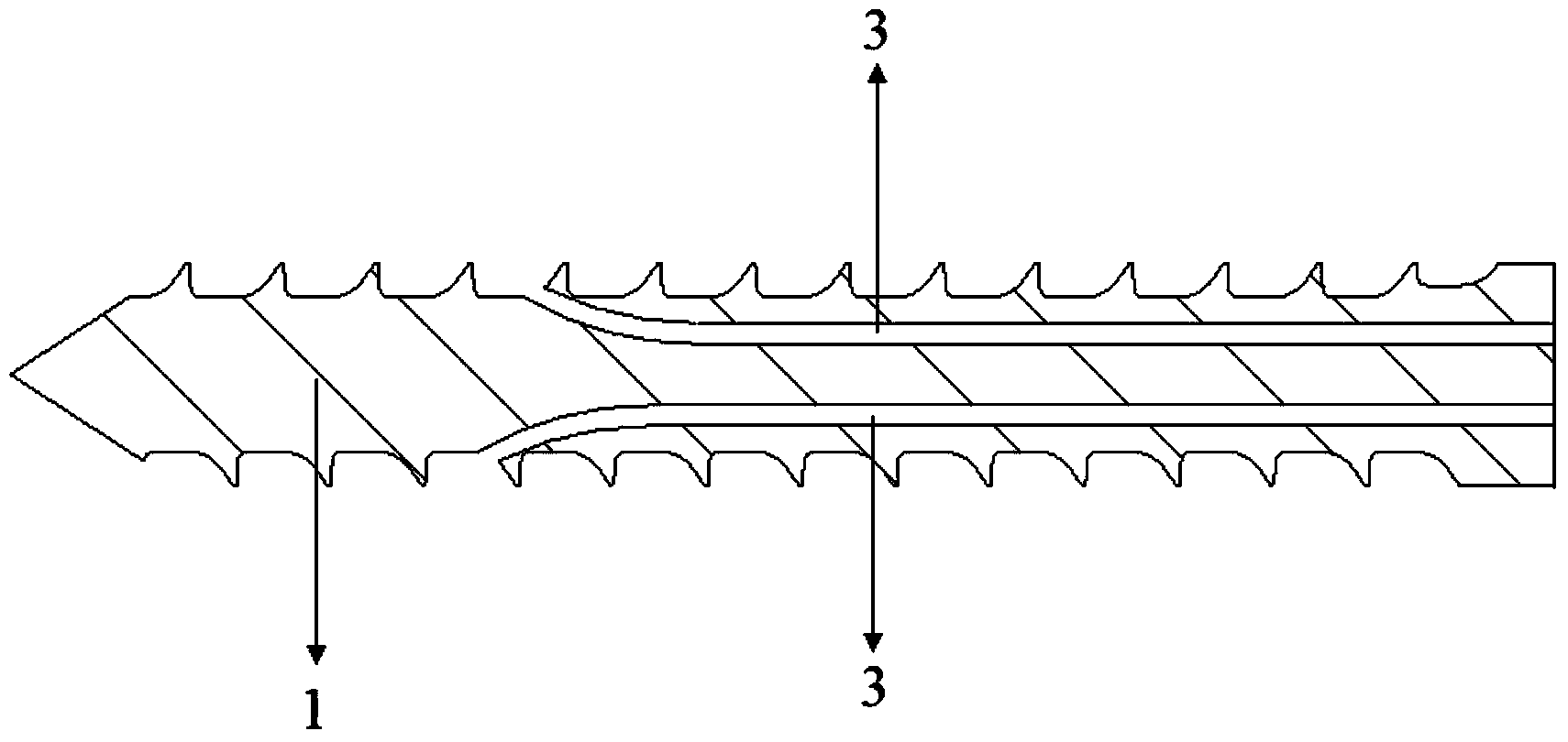 Medical anchor type vertebral pedicle screw