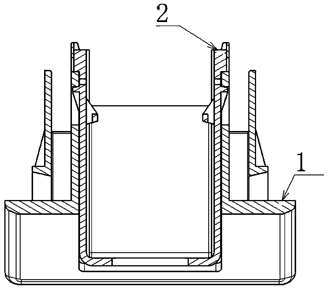 Clamping and fixing type vehicle-mounted camera mounting support angle adjusting mechanism