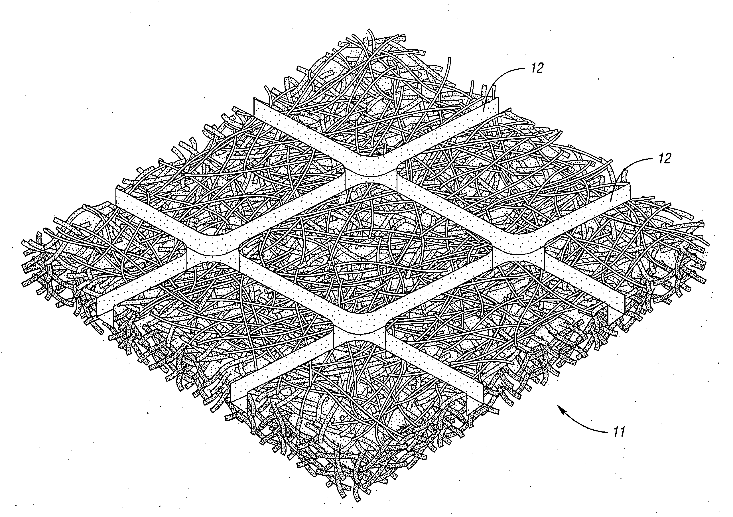 Netless fiber mulch mats bound with bicomponent fibers