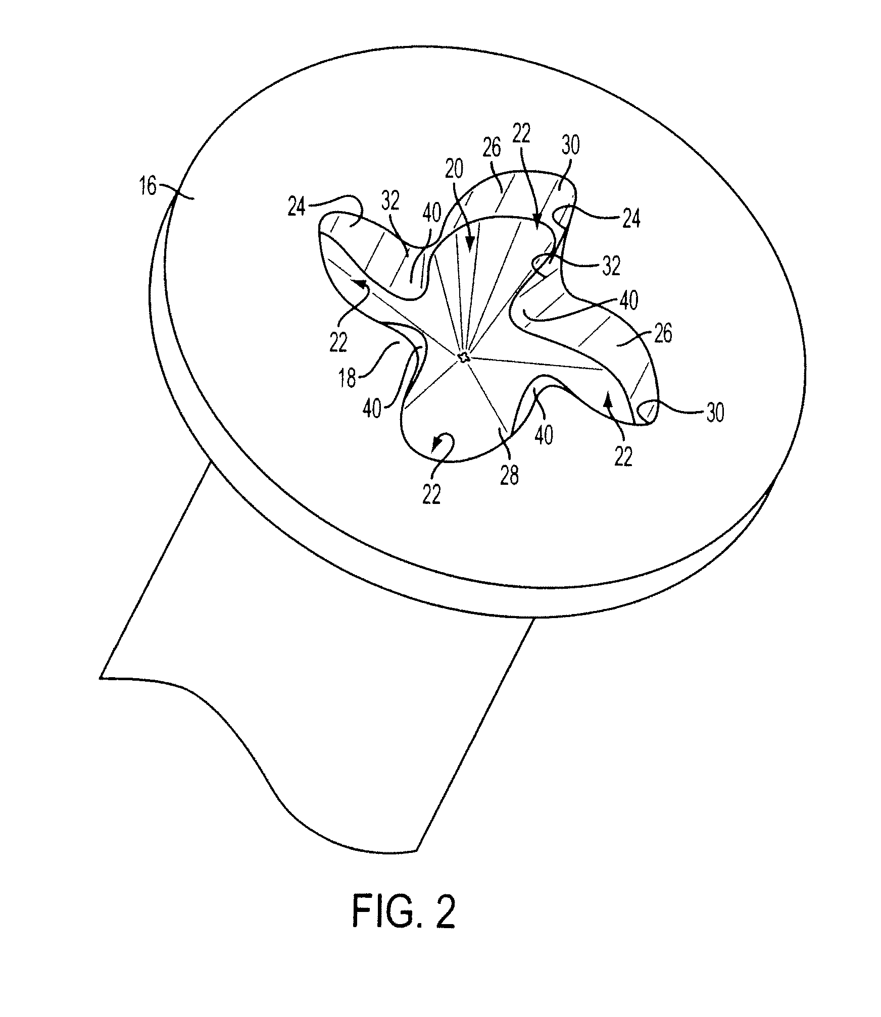 Spiral drive fastener with friction engageable surface