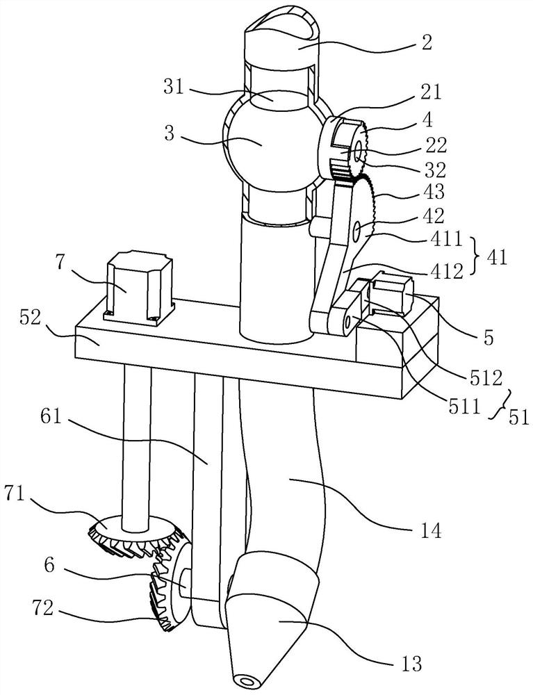 Automatic water spraying system for building indoor fire fighting