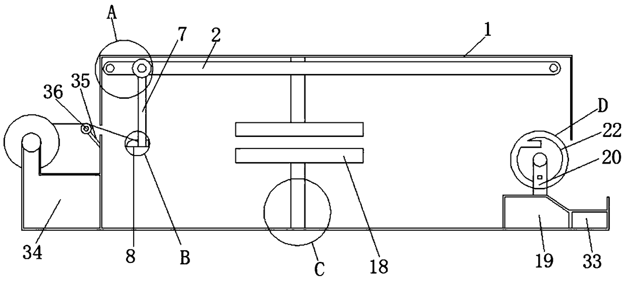 Dry device for non-woven fabric