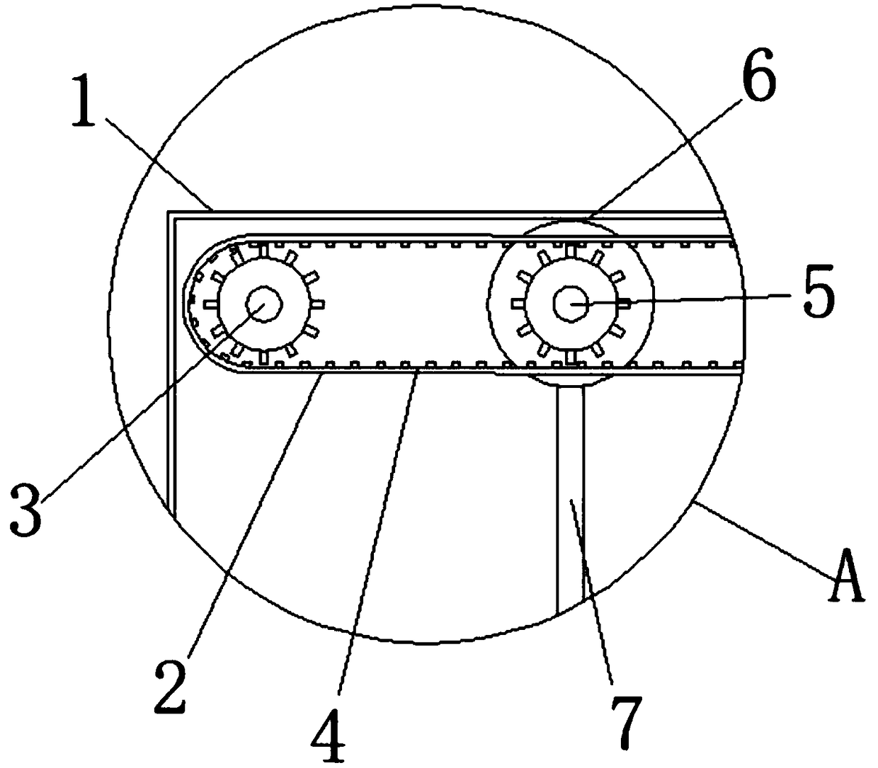 Dry device for non-woven fabric