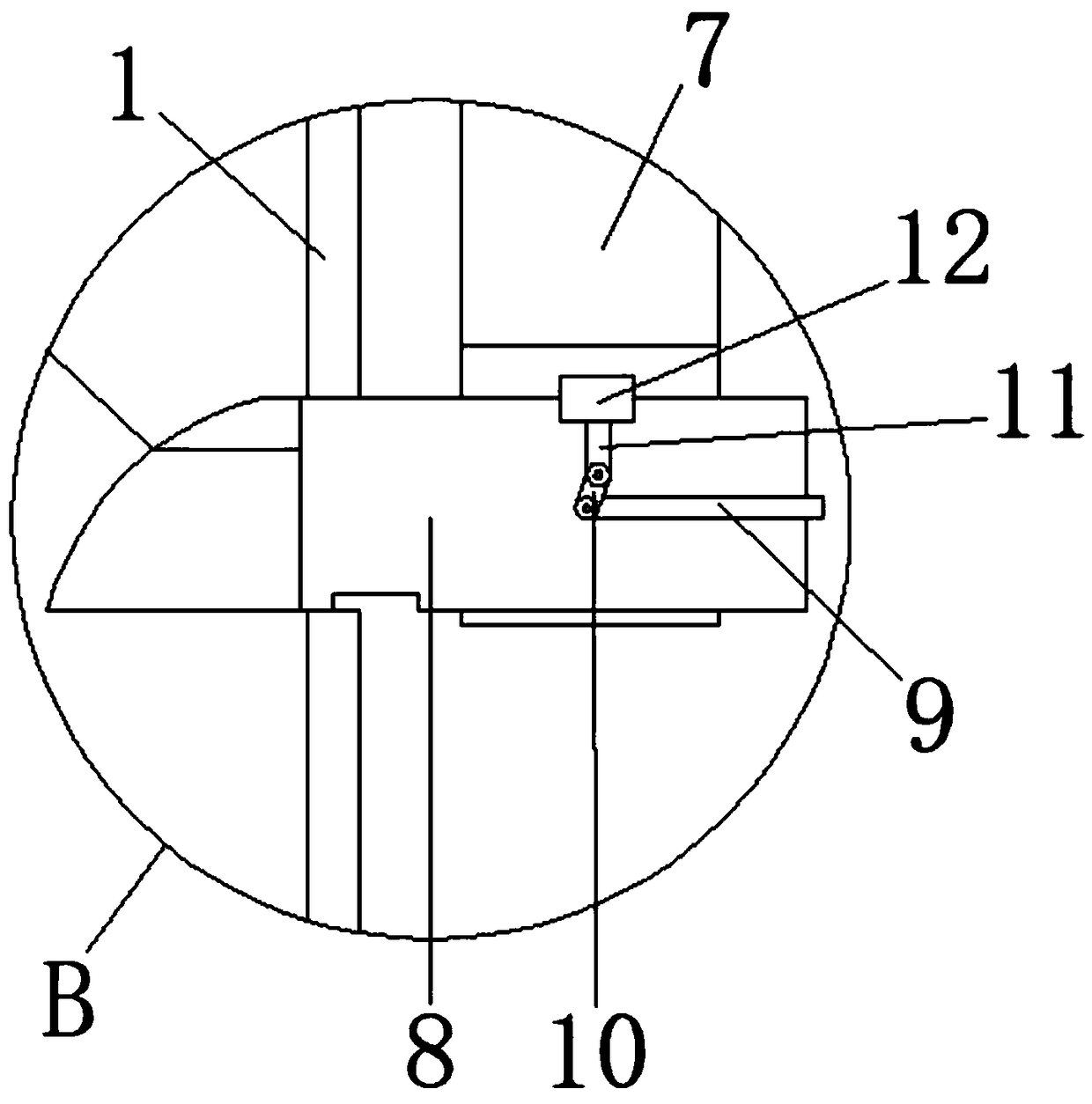 Dry device for non-woven fabric