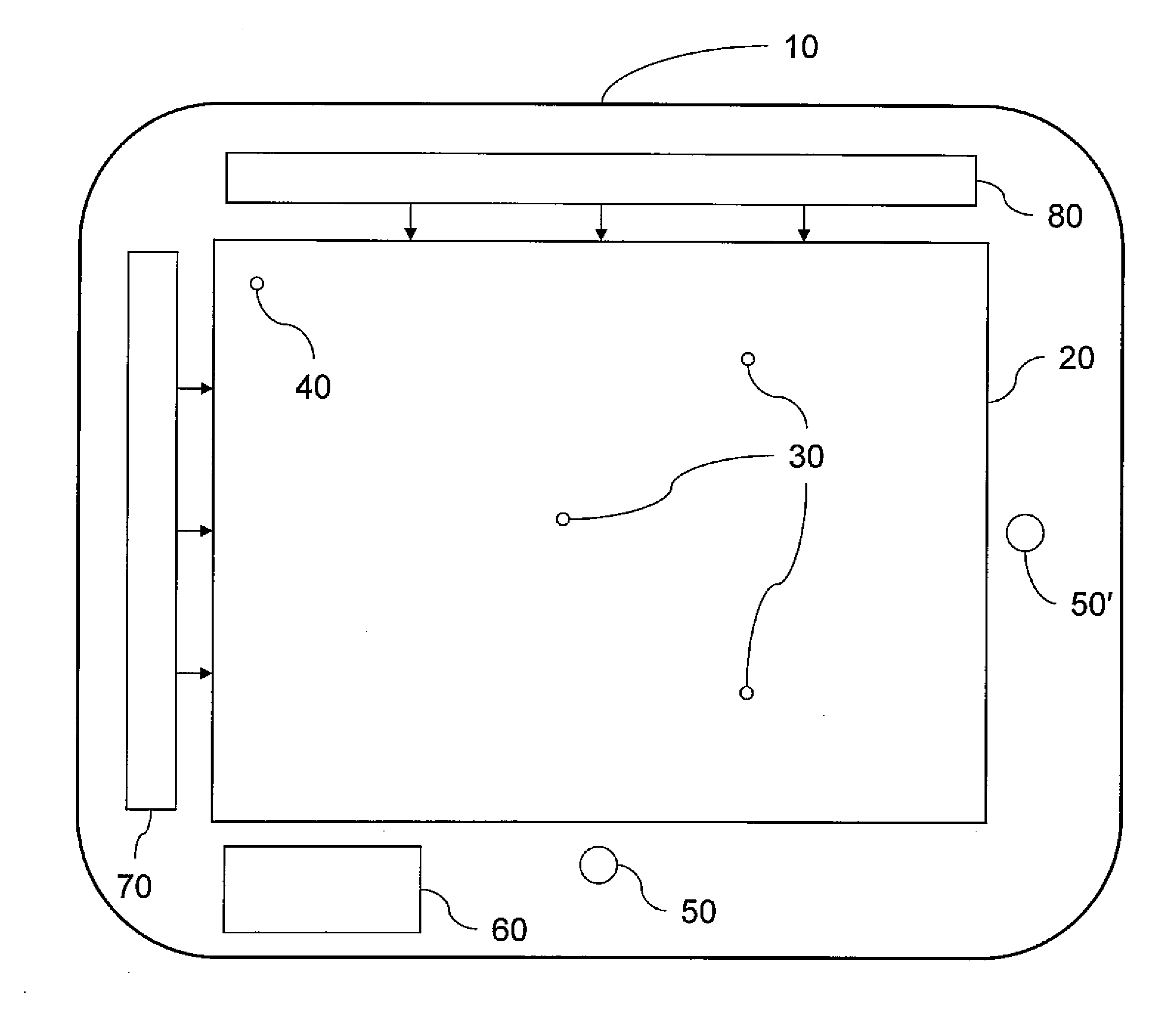 IR emissive display facilitating remote eye tracking