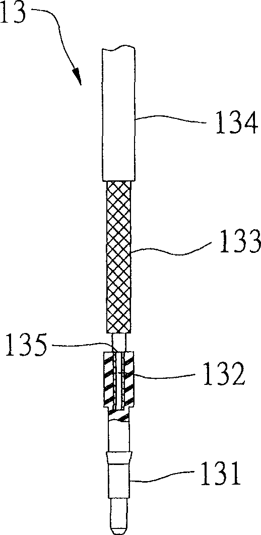 Antenna connector structure and its manufacturing process