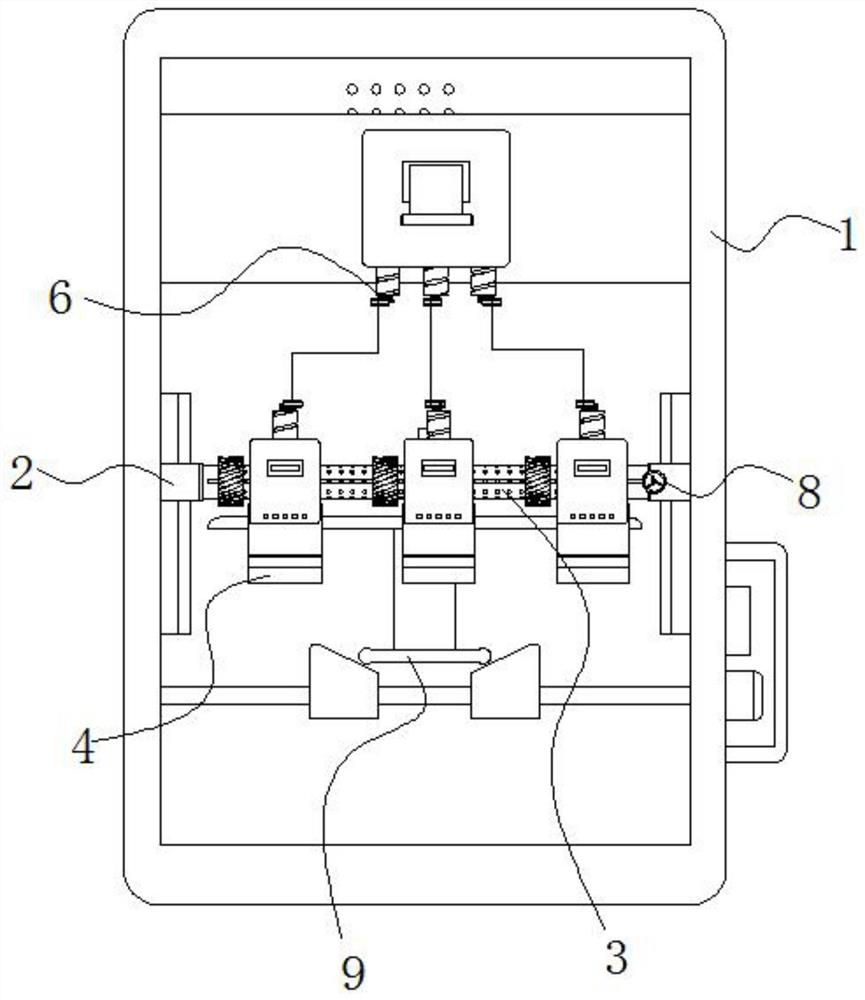 Line positioning structure based on low-voltage switchgear assembly