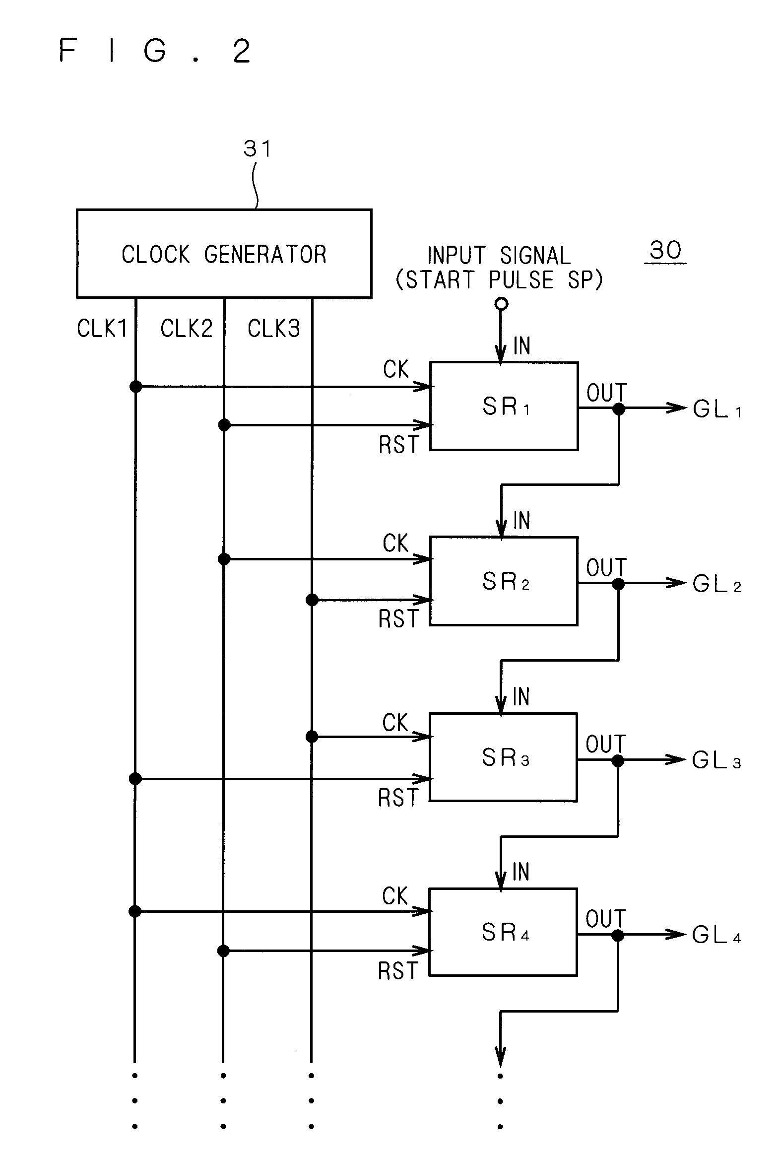 Shift register and image display apparatus containing the same