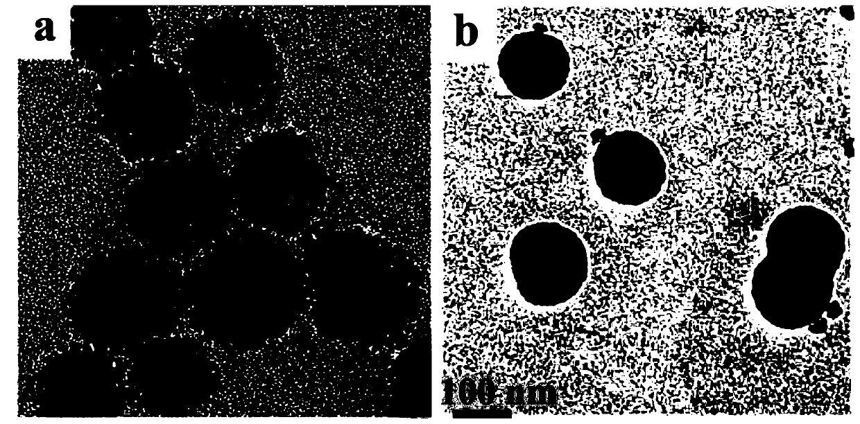 A kind of inorganic-inorganic nano-hybrid material with double mesoporous core-shell structure and its preparation method and application