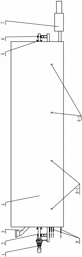 Dry-type anaerobic reaction treatment device