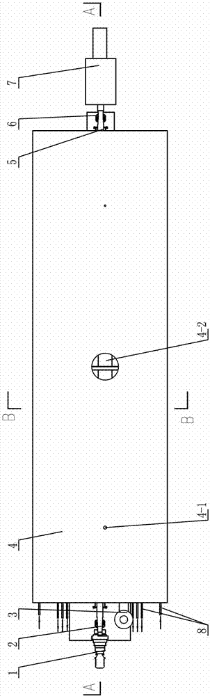 Dry-type anaerobic reaction treatment device