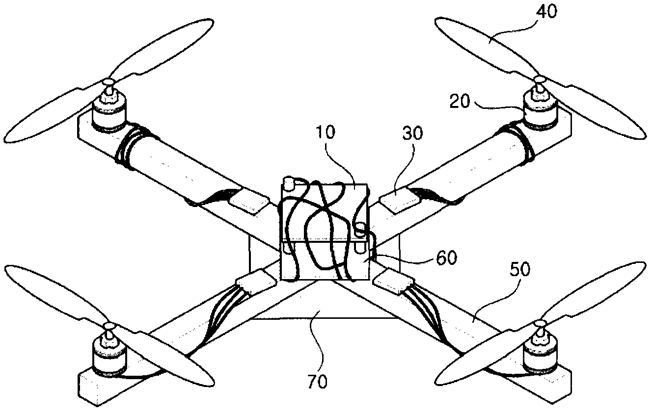 Unmanned flying vehicle made with PCB