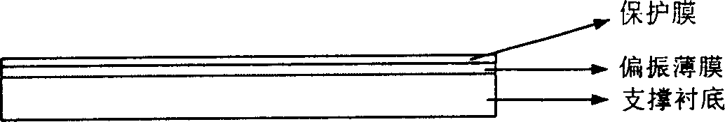 Lyotropic liquid crystal polarizing film and preparation method thereof