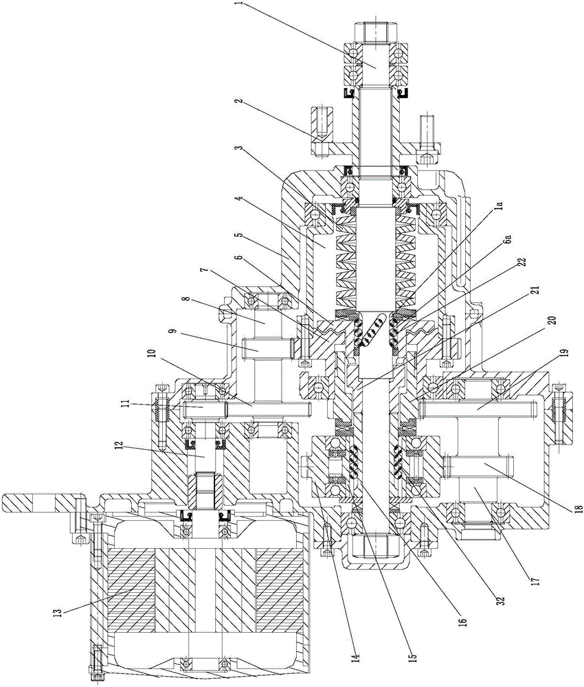 Self-adaptive automatic speed change drive assembly adopting spiral wavy friction transmission for electric motorcycle