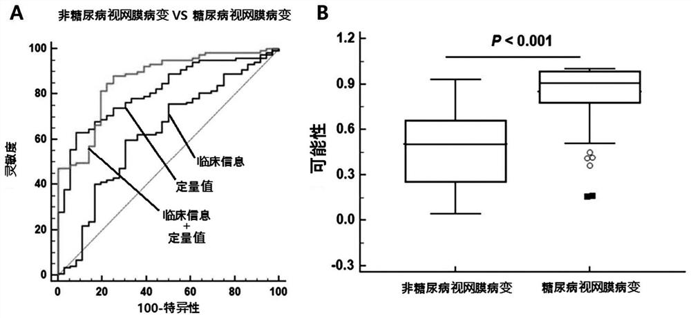 Composite marker for diagnosis of diabetic retinopathy and use thereof