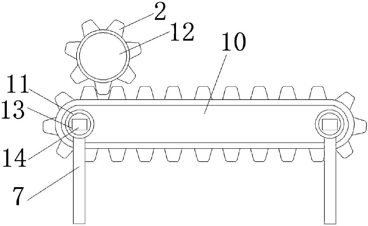 Feed feeding machine for poultry breeding