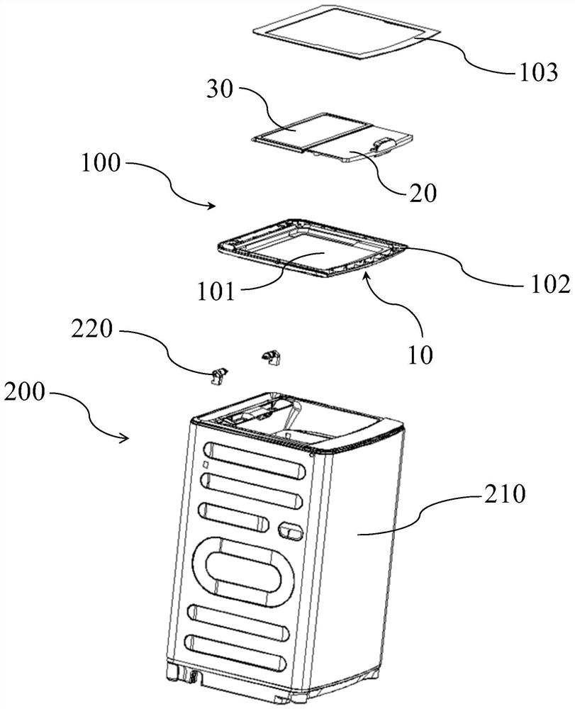 Door assembly and clothes treatment equipment with same