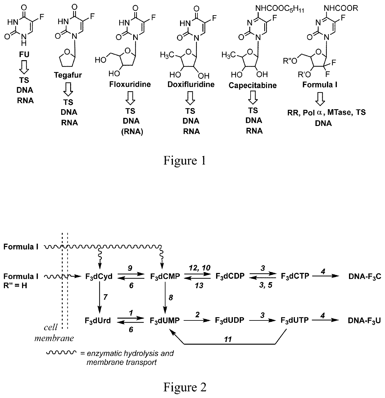 Multitargeted nucleoside derivatives